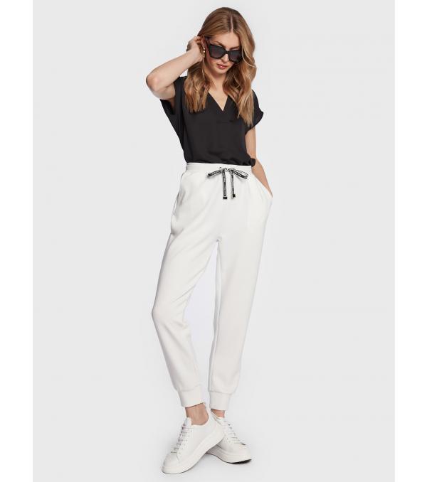 Gaudi Jeans Παντελόνι φόρμας 311BD24008 Λευκό Regular Fit