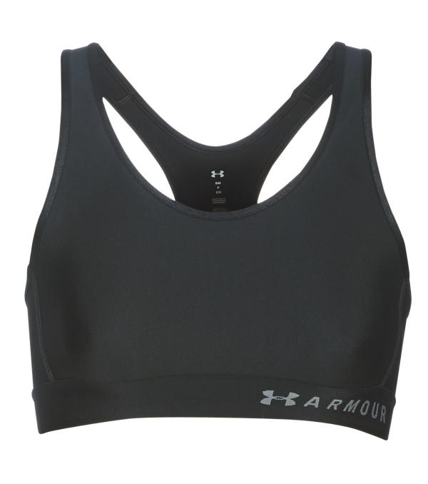 Αθλητικά μπουστάκια Under Armour ARMOUR MID KEYHOLE BRA Black Διαθέσιμο για γυναίκες. EU XS. 