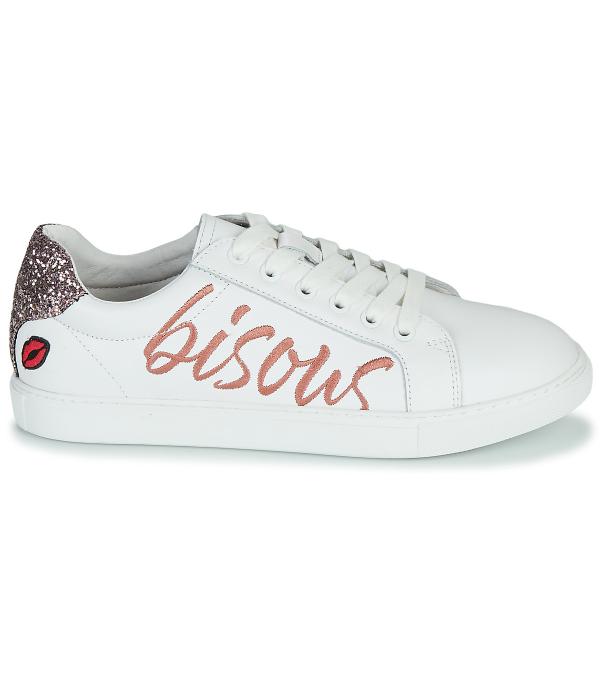 Xαμηλά Sneakers Bons baisers de Paname SIMONE BISOUS Άσπρο Διαθέσιμο για γυναίκες. 36,37,38,39,40,41. 