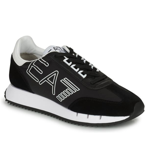 Xαμηλά Sneakers Emporio Armani EA7 BLACK WHITE VINTAGE Black Διαθέσιμο για γυναίκες. 40,41,42,43,44,45,41 1/3,43 2/3,42 1/3. 