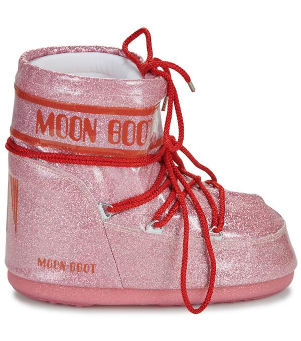 Μπότες για σκι Moon Boot MB ICON LOW GLITTER Ροζ Διαθέσιμο για γυναίκες. 36 / 38,39 / 41. 