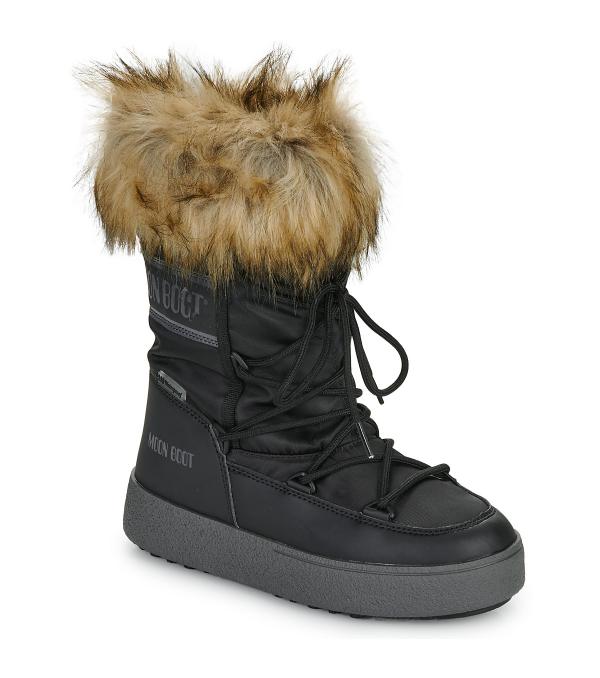 Μπότες για σκι Moon Boot MOON BOOT LTRACK MONACO LOW WP Black Διαθέσιμο για γυναίκες. 36,37,38,39,40,41. 