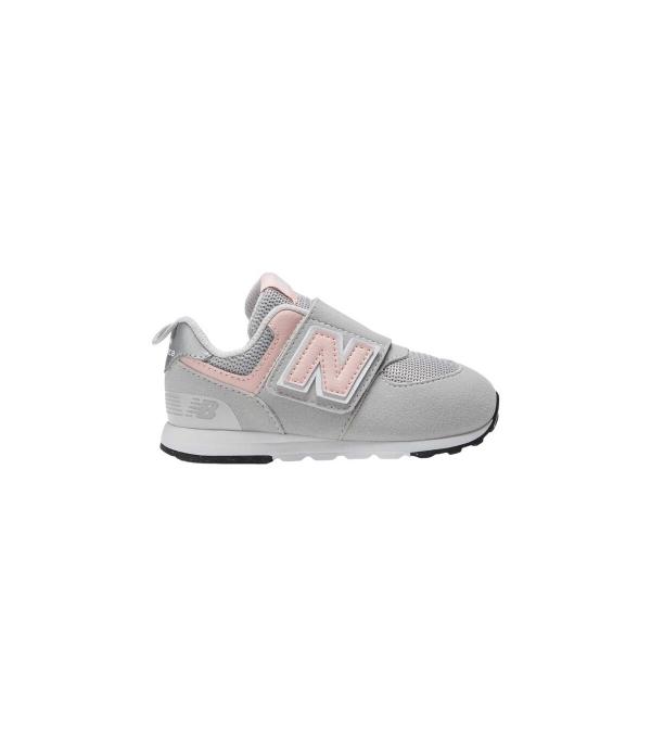 Sneakers New Balance NW574PK Grey Διαθέσιμο για κορίτσια. 21,23,25,26,23 1/2,27 1/2. 