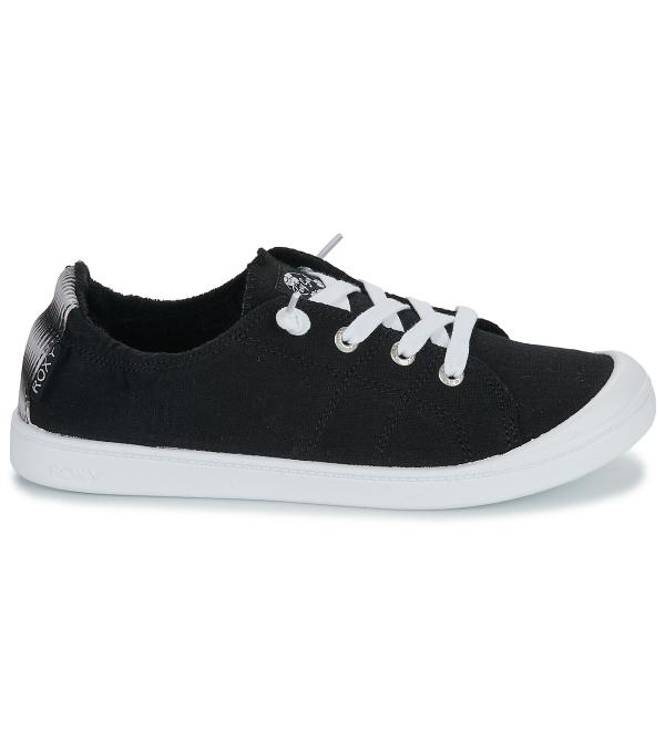 Xαμηλά Sneakers Roxy BAYSHORE PLUS Black Διαθέσιμο για γυναίκες. 36,37,38,39,40,41. Εξωτερική βαμβακερή επιφάνεια