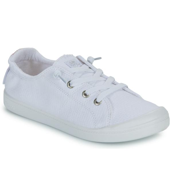 Xαμηλά Sneakers Roxy BAYSHORE PLUS Άσπρο Διαθέσιμο για γυναίκες. 36,37,38,39,40,41. Εξωτερική βαμβακερή επιφάνεια