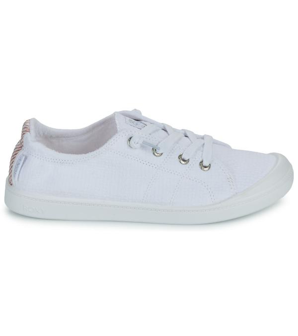 Xαμηλά Sneakers Roxy BAYSHORE PLUS Άσπρο Διαθέσιμο για γυναίκες. 36,37,38,39,40,41. Εξωτερική βαμβακερή επιφάνεια