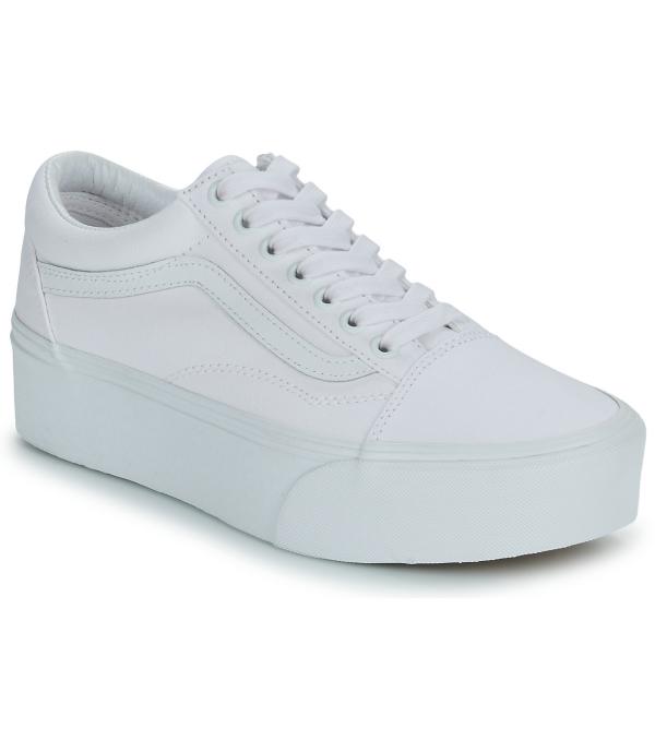 Xαμηλά Sneakers Vans UA Old Skool Stackform TRUE WHITE Άσπρο Διαθέσιμο για γυναίκες. 37,38,39,40. 