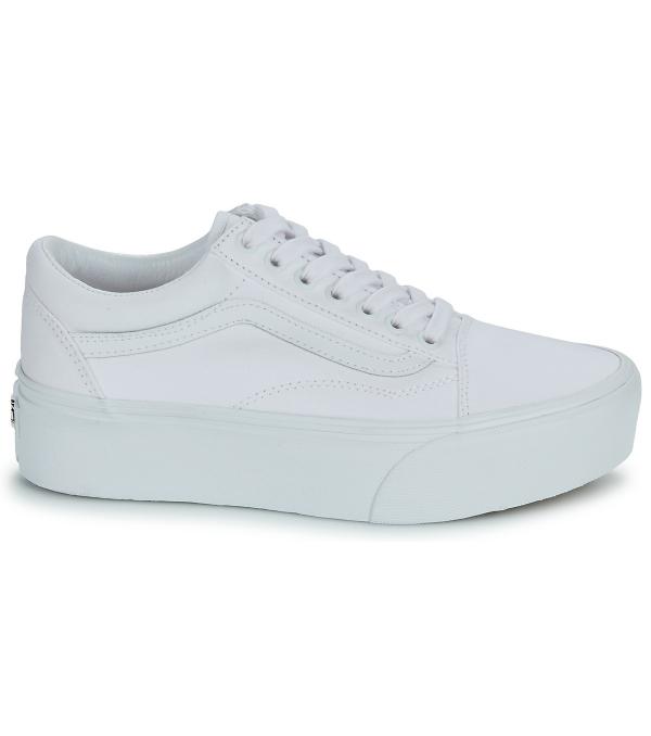 Xαμηλά Sneakers Vans UA Old Skool Stackform TRUE WHITE Άσπρο Διαθέσιμο για γυναίκες. 37,38,39,40. 