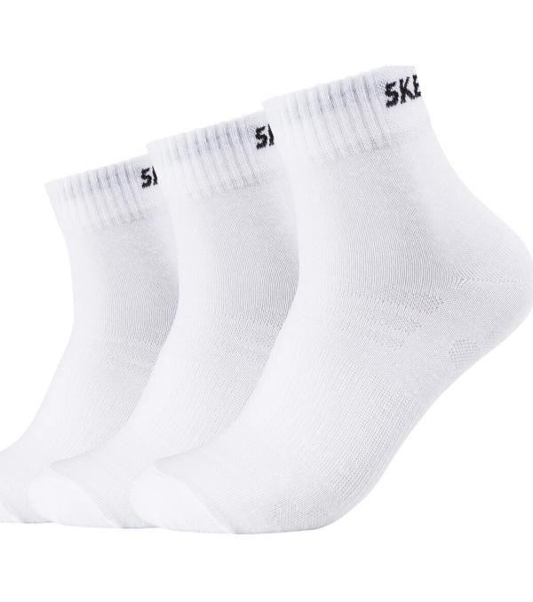 Αθλητικές κάλτσες Skechers 3PPK Unisex Mesh Ventilation Quarter Socks Άσπρο Διαθέσιμο για γυναίκες. 35 / 38,39 / 42,43 / 46. 