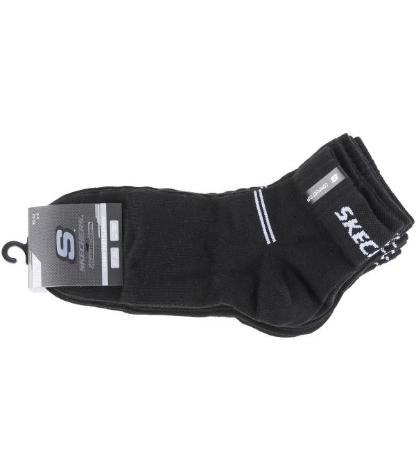 Αθλητικές κάλτσες Skechers 5PPK Wm Mesh Ventilation Quarter Socks Black Διαθέσιμο για άνδρες. 35 / 38,39 / 42,43 / 46. 