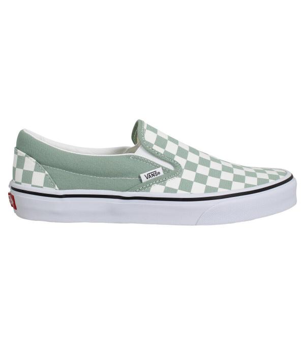 Sneakers Vans Classic Slip On Color Theory Toile Homme Iceberg Green Green Διαθέσιμο για άνδρες. 40,41,42,43,44,45. 