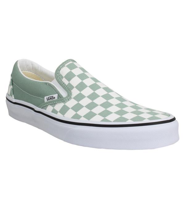 Sneakers Vans Classic Slip On Color Theory Toile Homme Iceberg Green Green Διαθέσιμο για άνδρες. 40,41,42,43,44,45. 