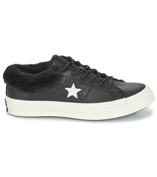 Xαμηλά Sneakers Converse ONE STAR LEATHER OX Black Διαθέσιμο για γυναίκες. 35. 