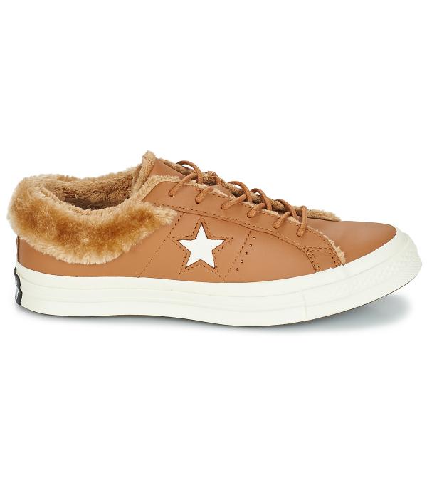 Xαμηλά Sneakers Converse ONE STAR LEATHER OX Brown Διαθέσιμο για γυναίκες. 35. 