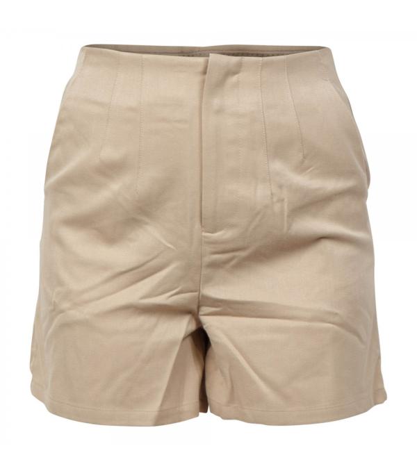 Bege woman shorts για στυλάτες εξόδους