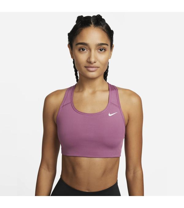 Το Nike Swoosh Sports Bra είναι εδώ για να σημειώσεις κορυφαίες επιδόσεις στις προπονήσεις σου. Είναι κατασκευασμένο από σφιχτό ελαστικό ύφασμα με τεχνολογία Dri-Fit που απομακρύνει τον ιδρώτα για στεγνή αίσθηση, άνεση και μέτρια υποστήριξη. Η αγωνιστική πλάτη που διαθέτει σου προσφέρει απόλυτη ελευθερία κινήσεων για να μην χάνεις το focus σου. Πληροφορίες • Σύνθεση: 82% ανακυκλωμένος πολυεστέρας / 18% σπάντεξ • Στενή εφαρμογή • Χωρίς επένδυση • Dri-FIT τεχνολογία • Αθλητική πλάτη Extra Λεπτομέρειες • Nike swoosh λογότυπο • Χρώμα: Μωβ Φροντίδα • Πλύσιμο στο πλυντήριο