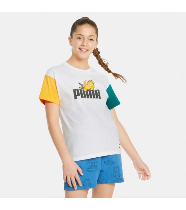 Αυτό το Τ-shirt από τη Puma είναι κατασκευασμένο από μαλακό, βαμβακερό ύφασμα που θα χαρίσει άνεση κάθε στιγμή της ημέρας. Από το σχολείο στο σπίτι και έξω για βόλτα, θα γίνει «must» για τα καθημερινά outfits του μικρού μας φίλου. Το λογότυπο μπροστά θα δείχνει την αγάπη σου για τον Garfield.    Πληροφορίες • Σύνθεση: 100% βαμβάκι • Άνετη εφαρμογή • Στρογγυλή λαιμόκοψη  • Κοντά Μανίκια   Extra Πληροφορίες • Λογότυπο PUMA x GARFIELD στο στήθος • Χρώμα: Μαύρο Φροντίδα • Πλύσιμο σε ζεστό νερό • Πλύσιμο από την ανάποδη  