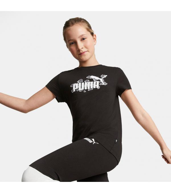 Αυτό το παιδικό T-shirt Puma πάει το στυλ της μικρής σου σε next level. Κατασκευασμένο από διαπνέον απαλό ύφασμα με print στο στήθος που το απογειώνει. Πληροφορίες • Σύνθεση: 100% βαμβάκι • Κανονική εφαρμογή • Στρογγυλή λαιμόκοψη Extra Λεπτομέρειες • Τύπωμα Puma Animal print μπροστά • Χρώμα: Μαύρο