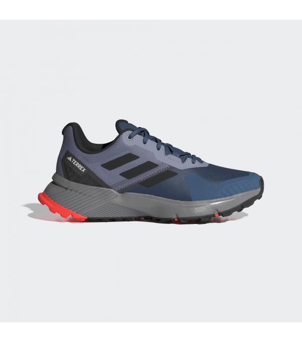 Μπες στο μονοπάτι και βρες τον ρυθμό σου με τα Terrex Soulstride Trail Running Shoes της adidas. Είναι σχεδιασμένα να είναι ευέλικτα κι έχουν υβριδικό μοτίβο στην εξωτερική σόλα και κορυφαία απορρόφηση κραδασμών για να πηγαίνεις από το πεζοδρόμιο στα μονοπάτια με άνεση. Η ελαφριά ενδιάμεση σόλα EVA σου χαρίζει κορυφαία απορρόφηση κραδασμών από το πρώτο ως το τελευταίο βήμα. Η εξωτερική σόλα Traxion από καουτσούκ προσφέρει πρόσφυση για να νιώθεις ασφάλεια και αυτοπεποίθηση σε κάθε βήμα. Το mesh επάνω μέρος προσφέρει αερισμό για να φτάνεις στον προορισμό σου με άνεση.Κατασκευή από ανακυκλωμένα υλικά, με επάνω μέρος από τουλάχιστον 50% ανακυκλωμένο περιεχόμενο. Αυτό το προϊόν αντιπροσωπεύει μία μόνο από τις λύσεις στην προσπάθειά μας να βάλουμε τέλος στα πλαστικά απορρίμματα.Πληροφορίες• Κανονική εφαρμογή• Δέσιμο με κορδόνια• Mesh επάνω μέρος αραιής πλέξης• Μαλακή αίσθηση• Υφασμάτινη επένδυση• Ελαφριά ενδιάμεση σόλα από EVA• Εξωτερική σόλα Traxion• Το επάνω μέρος περιέχει τουλάχιστον 50% ανακυκλωμένο υλικό• Χρώμα: ΜπλεΦροντίδα• not available 