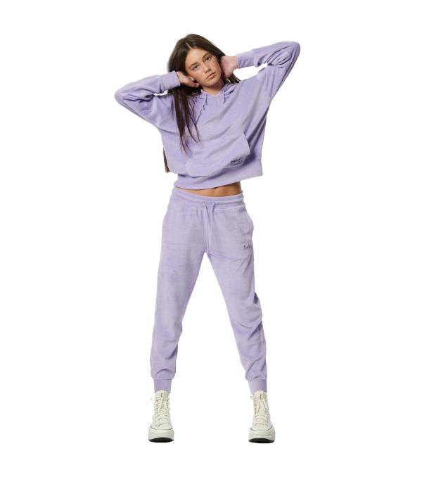 This Body Action Cuffed Women's Velour Joggers are a great choice, particularly after training.
