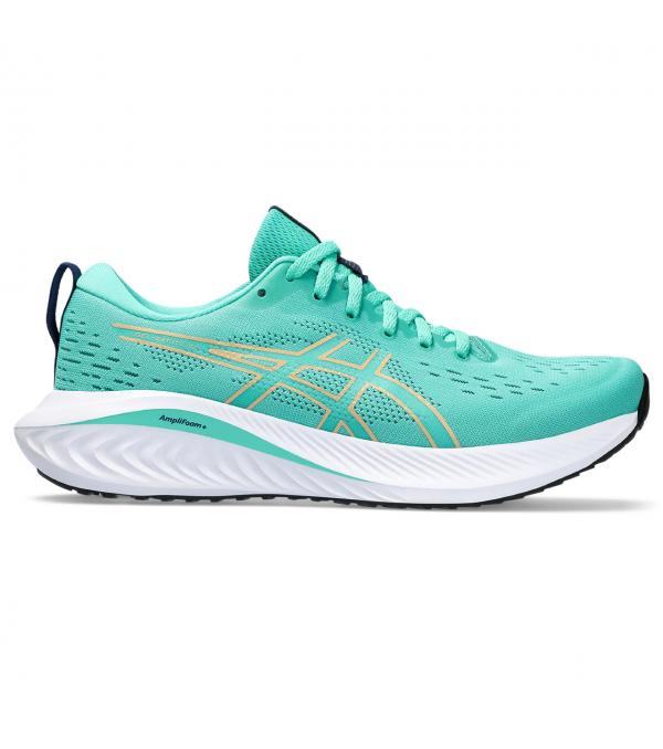 The Asics Gel-Excite 10 Women's Running Shoes creates more underfoot comfort for your run and fitness routine. ​Layered with AmpliFoam Plus technology in the midsole, this shoe also includes a higher stack height to help provide a more comfortable cushioning experience.