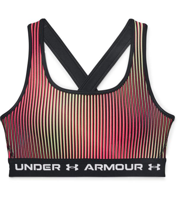 Under Armour Crossback Mid Print Women's Bra has a soft, double layer HeatGear® fabric, which brings a great feeling close to the skin, letting you stay comfortable for a long time.