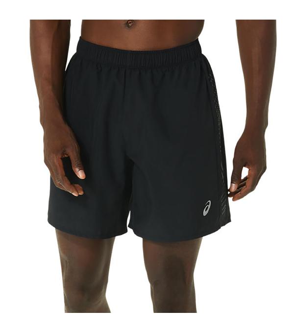 The Asics Men's Short features a French terry construction that's accented with a bold ASICS logo down the side. 