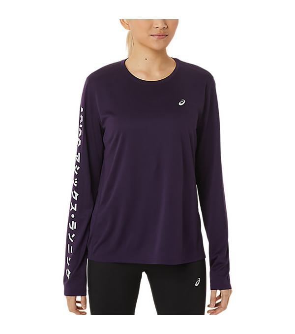 The Asics Katakana women's shirt is made from a knit fabric with quick-drying properties to keep you dry and comfortable. The tee also features the phrase, Asics Running written in Japanese Katakana lettering.