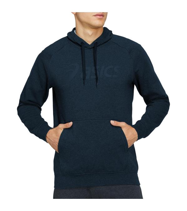 This Asics Big OTH Men's Hoodie features a French terry fabric that's complemented with a kangaroo pocket in the front and drawstrings at the hood. Additionally, this hoodie is accented with bold Asics branding across the chest.