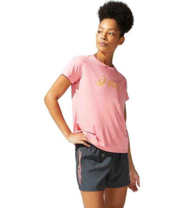 The Asics Sakura SS Women's Running Top is soft and comfortable, with a contrast necktape that's flattering and comfy.