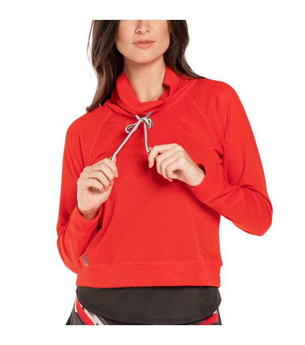 Η Γυναικεία μπλούζα τένις Lucky in Love High Neck Pullover είναι ιδανική για να φορεθεί κατά τη διάρκεια των αγώνων τένις, αυτή η μπλούζα έχει σχεδιαστεί από ένα ελαφρύ, ελαστικό και απαλό υλικό για να σας εγγυάται εξαιρετική ελευθερία κινήσεων και απόλυτη άνεση κατά τη διάρκεια του παιχνιδιού σας.
