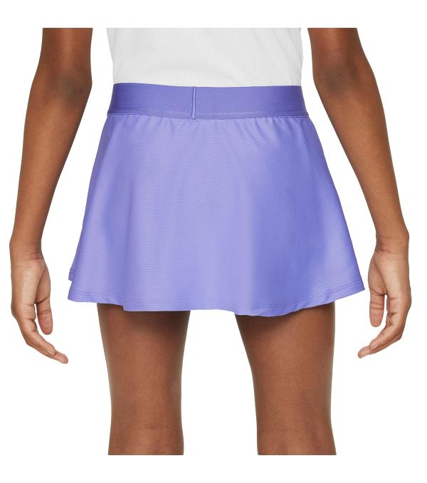 Run the court in the NikeCourt Victory Skirt. Stretchy, sweat-wicking fabric in a flouncy design features a single pleat in the front so you can move freely when your match gets going.