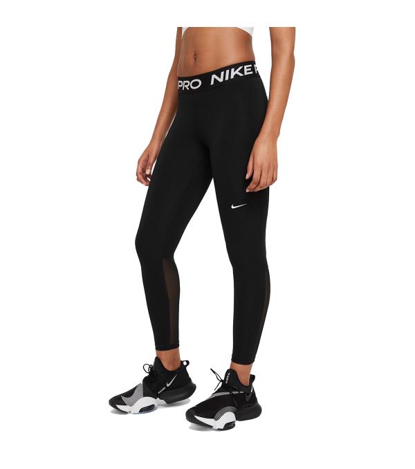 The Nike Pro Leggings are made with sweat-wicking fabric that and mesh across the calves to keep you cool and dry. Soft, stretchy fabric moves with you as you sprint, lunge and stretch. This product is made with at least 50% recycled polyester fibers.