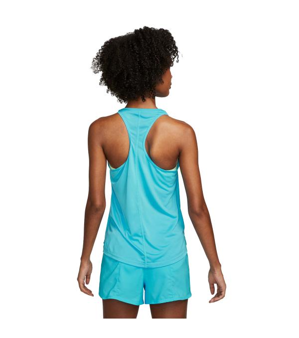 Throw it back to those high school track and field days in the Nike One Dri-FIT Swoosh Tank Top. With sweat-wicking fabric, wide arm holes and side cut outs, you'll stay cool and comfortable during your runs. Fabric hugs your body and glides with you as you move for a focused feel and casual look.