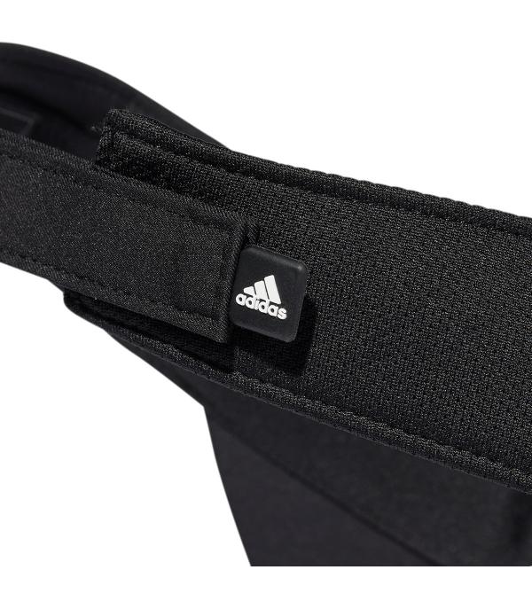 This adidas visor cap protects your eyes and face from the sun during outdoor workouts. The fabric with Aeroready technology wicks away excess moisture. Mesh panels on the sides enhance ventilation, and Velcro closure helps adjust the fit.The visor is made from 50% Parley Ocean Plastic, recycled plastic collected from beaches and coastal areas before it reaches the ocean. Overall, the model contains at least 40% recycled material.