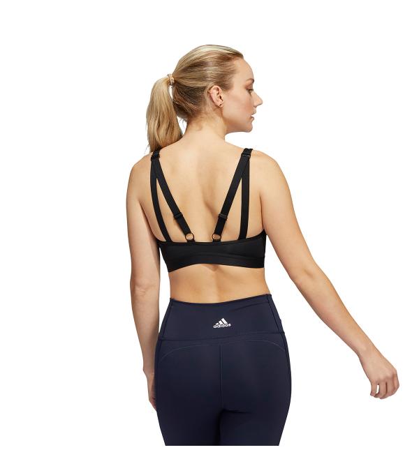 The adidas Designed To Move Women's Bra gives enhanced support and coverage to training. The athletic back with mesh section offers absolute freedom of movement and a cool feeling.
