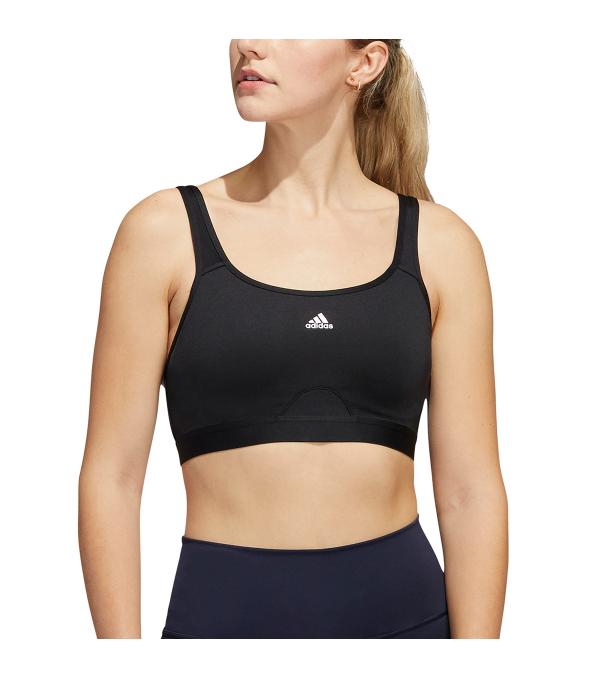 The adidas Designed To Move Women's Bra gives enhanced support and coverage to training. The athletic back with mesh section offers absolute freedom of movement and a cool feeling.