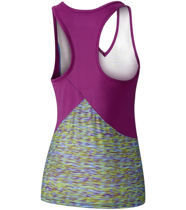 The Mizuno Printed Women's Tank has a lightweight stretchable performance material for better freedom of movement.
