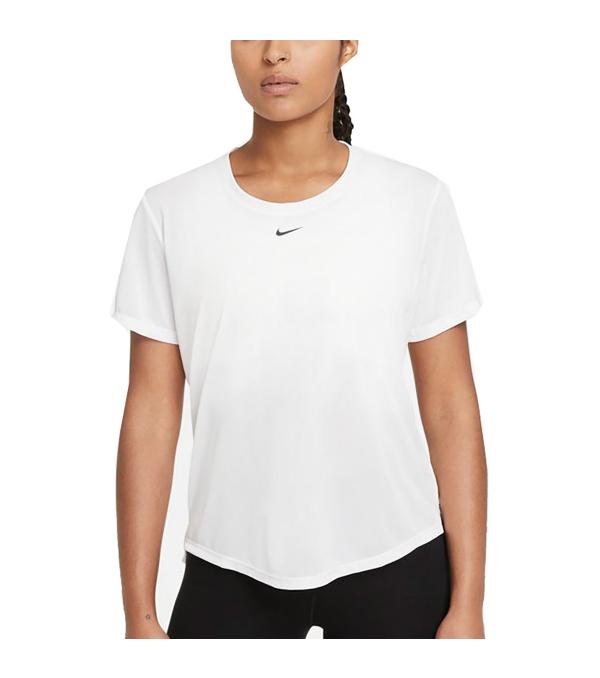 The Nike Dri-FIT One Top is our most versatile shirt, designed for all the ways you work out—from the machines to the mat to the miles. Soft, smooth fabric (made of 100% recycled polyester fibers) comes in a breathable silhouette to keep you cool and dry.