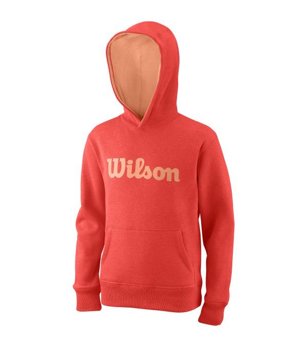 Το Wilson Team Script Cotton Junior Hoodie είναι άνετο χάρη στο βαμβάκι υψηλής ποιότητας και είναι ιδανικό για να φορεθεί κατά τις προπονήσεις του τένις αλλά και στους αγώνες.