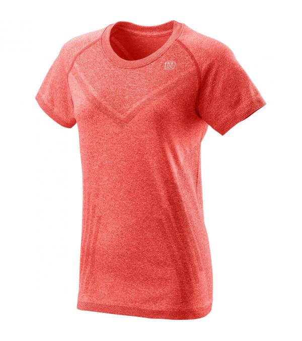This Wilson Power Seamless Crew Women's T-Shirt ensures you have a great day at court, feeling dry and beautifull.