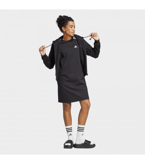 Switch up your off-duty look με το 3-Stripes Badge of Sport φόρεμα της adidas, σε κλασσικό μαύρο colourway. Κατασκευασμένο από σούπερ μαλακό και ανάλαφρο ύφασμα για ασύγκριτη καθημερινή άνεση, αυτό το staple είναι σχεδιασμένο σε χαλαρή γραμμή για τα απόλυτα laidback vibes. Διαθέτει ριμπ λαιμόκοψη και κοντά μανίκια, ενώ φτάνει ως το γόνατο.       Σύνθεση & Φροντίδα Ύφασμα: 100% Βαμβάκι Φροντίδα: Πλύσιμο στο πλυντήριο       Size & Fit Eφαρμογή: Άνετη Μήκος: Ως το γόνατο Διαστάσεις Μοντέλου: Το μοντέλο έχει ύψος 173 εκ και φοράει μέγεθος Small       Άλλες Πληροφορίες Χρώμα: Μαύρο       