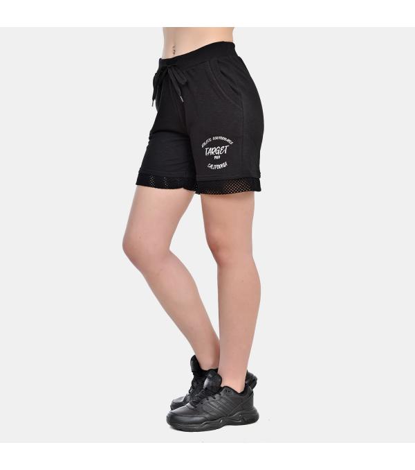 ΓΥΝΑΙΚΕΙΟ ΣΟΡΤΣ TARGET. Γυναικείο αθλητικό σορτς Target California Shorts Black (S21/65318-10) ιδανικό για τη δραστήρια μέρα σου αλλά και για το γυμναστήριο.