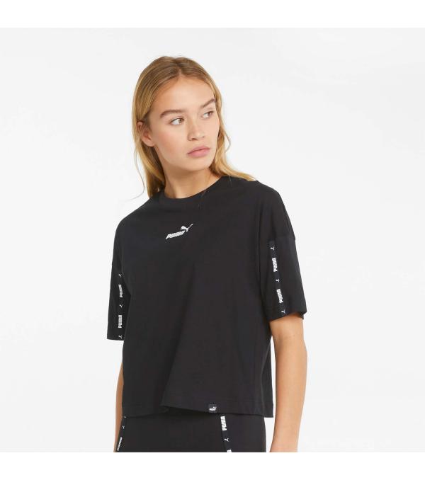 ΑΝΕΤΟ T-SHIRT ΓΙΑ ΚΑΘΕ ΜΕΡΑ. Το γυναικείο κοντομάνικο μπλουζάκι Puma Power Taped Cropped T-Shirt Black (847116-01) είναι αυτό που ψάχνεις για τις καθημερινές sporty style εμφανίσεις σου. • Χαλαρή εφαρμογή • Στρογγυλή λαιμόκοψη • PUMA No.1 λογότυπο στο στήθος • Rib: 70% cotton, 30% polyester - Shell: 1 • Κωδικός προϊόντος : 847116-01 You've got the power – so let it shine in this strong, on-trend tee from our Power collection. A cropped cut and relaxed fit strike the perfect contemporary chord, and the branded tape inserts at the sleeves add an edge to the look. This cosy top is made from 100% natural cotton fibres for a soft, breathable feel. Cropped length Woven tape with repeated PUMA Wordmarks and PUMA Cat Logos at both sleeves