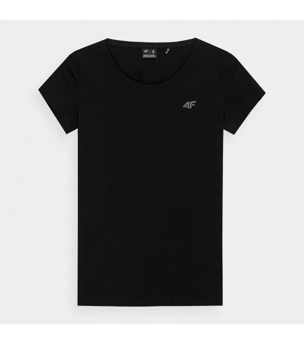 ΑΝΕΤΟ ΜΟΝΟΧΡΩΜΟ ΓΥΝΑΙΚΕΙΟ T-SHIRT 4F. Καθημερινή άνεση και αθλητικό στυλ με το γυναικείο κοντομάνικο μπλουζάκι, 4F Women's Regural Plain T-shirt Black (4FSS23TTSHF580-20S). • Στενή γραμμή • Στρογγυλή λαιμόκοψη • Διακριτικό λογότυπο στο στήθος • Σύνθεση: 95% βαμβάκι, 5% ελαστάνη • Κωδικός προϊόντος : 4FSS23TTSHF580-20S