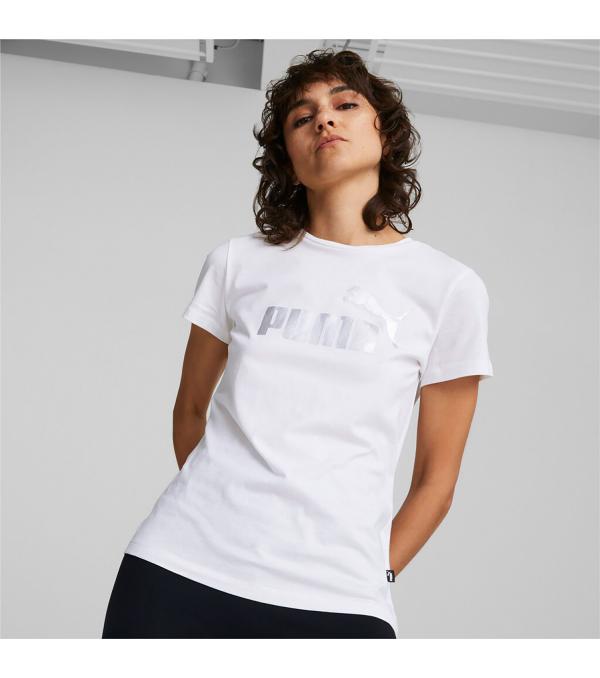 ΑΝΕΤΟ ΓΥΝΑΙΚΕΙΟ T-SHIRT PUMA, ΙΔΑΝΙΚΌ ΓΙΑ ΚΑΘΕ ΣΟΥ ΔΡΑΣΤΗΡΙΟΤΗΤΑ. Το γυναικείο κοντομάνικο μπλουζάκι Puma Essentials+ Metallic Logo Women's T-Shirt White (848303-02) είναι αυτό που ψάχνεις για τις καθημερινές sporty style εμφανίσεις σου. • Κανονική εφαρμογή • Στρογγυλή λαιμόκοψη • PUMA "μεταλλικό" λογότυπο στο στήθος • 100% cotton • Κωδικός προϊόντος : 848303-02 Statement jewellery is fine, shiny is simpler: This tee features a prominent PUMA No. 1 Logo metallic print across the chest for a look that's elegant yet playful. The best part? It's mega easy to pull off: Simply pair with slim-fit pants in a neutral colour, throw a leather jacket over the top and you're good to go.