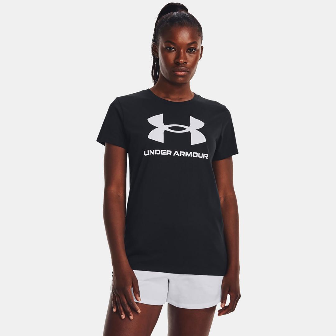 UNDER ARMOUR LIVE SPORTSTYLE GRAPHIC T-SHIRT ΜΑΥΡΟ