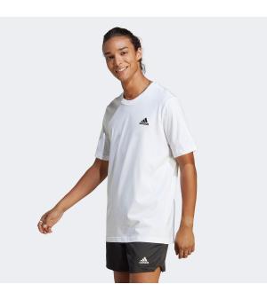 ADIDAS ESSENTIALS SINGLE JERSEY EMBROIDERED SMALL LOGO T-SHIRT ΑΣΠΡΟ