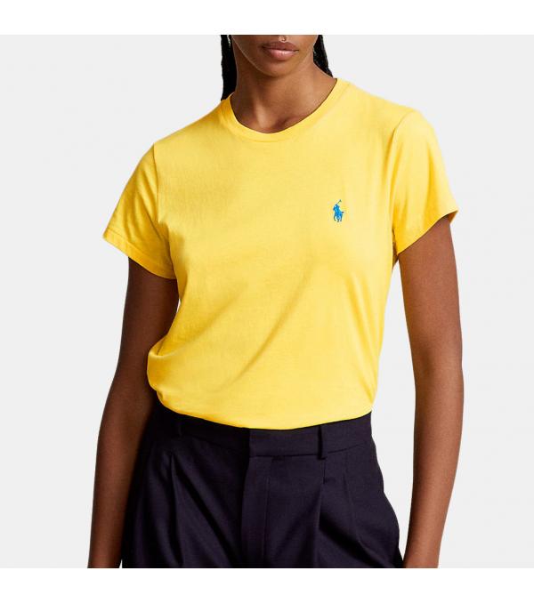 Απόλυτη κομψότητα και άνεση μ' αυτό το t-shirt από την Polo Ralph Lauren. Είναι κατασκευασμένο από μαλακό βαμβάκι. Το απλό look του σου επιτρέπει να το φοράς από το πρωί έως και το βράδυ σε όλες τις περιστάσεις και στιγμές σου. Πληροφορίες • Σύνθεση: 100% βαμβάκι • Κανονική εφαρμογή • Στρογγυλή λαιμόκοψη Extra Λεπτομέρειες • Polo Ralph Lauren λογότυπο • Χρώμα: Κίτρινο